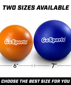 GoSports Soft Skin Foam Playground Dodgeballs - 6 Pack Set for Kids - Includes Mesh Carry Bag 6 Inch Balls 6 Pack - Multicolor 16 81H99 sKlaL