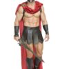 Charades Men's Spartan Warrior W/Accessories X-Large Brown/Red