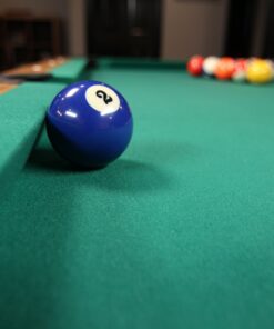 Mizerak Dynasty Space Saver 6.5' Billiard Table with Leg Levelers, Automatic Ball Return, and Classic Green Nylon Cloth 54 81H9QB1kjkL