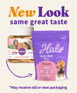 Alternative view of Halo 100% Wild Caught Salmon Freeze-Dried Raw Treats 1.6 oz.
