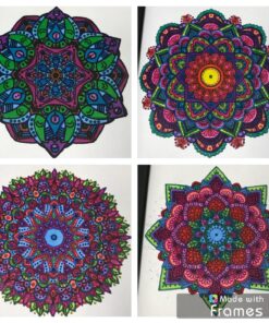 Mandala Coloring Book: 100+ Unique Mandala Designs and Stress Relieving Patterns for Adult Relaxation, Meditation, and Happiness (Magnificent Mandalas) Paperback, Large Print 102 81H9mb2GwyL