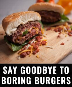 Grillaholics Stuffed Burger Press and Recipe eBook - Extended Warranty - Hamburger Patty Maker for Grilling - BBQ Grill Accessories 28 81HATXx1HRL