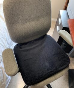 Aeris Large Seat Cushion for Office Chairs - Memory Foam Chair Cushion for Sciatica Pain for Sitting Long Hours & Driving-Perfect for Car &Truck Seats, Wheelchairs, Tailbone Pain- Washable Cover Black 42 81HAvl7MizL