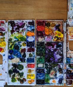 Yasutomo Palette Plastic Fold Up 3 Sections 8 1/4" x 3 3/4" x 5/8" 12 81HB3gGAnUL