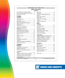 Carson Dellosa Spectrum 4th Grade Test Practice Workbook All Subjects, Ages 9 to 10, Grade 4 Test Practice Math, Language Arts, Reading Comprehension, ... Writing, and Math - 160 Pages (Volume 81) 11 81HBIAm36oL