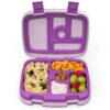 Bentgo® Kids Bento-Style 5-Compartment Lunch Box - Ideal Portion Sizes for Ages 3 to 7 - Leak-Proof, Drop-Proof, Dishwasher Safe, BPA-Free, & Made with Food-Safe Materials (Purple) Purple