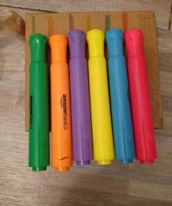 Amazon Basics Tank Style Highlighters - Chisel Tip, Assorted Colors, 12-Pack 26 81HDMaLjvJL