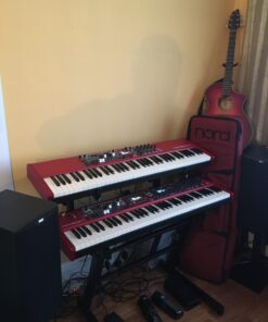 On-Stage KS7365EJ Pro Heavy-Duty Folding-Z Keyboard Stand with 2nd Tier,Black Black 28 81HEgemqefL