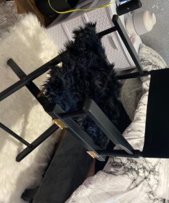 Casual Home 24" Director's Chair Black Frame-with Black Canvas, Counter Height Black Frame - Solid Wood 34 81HFlbyT70L