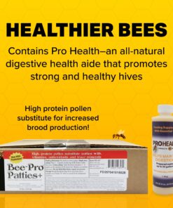 Mann Lake Bee-Pro Patties with Pro Health, Ready-to-Feed High Protein Pollen Substitute, Beekeeping Supplies, 10 lb 10 Pound (Pack of 1) 21 81HFqbGrZsL