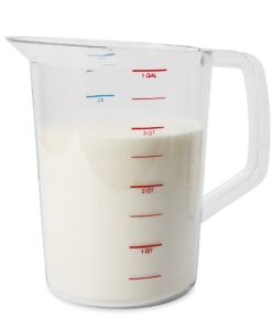 Alternative view of Rubbermaid Commercial Products Bouncer Clear Measuring Cup, 16-Cup/4-Quart, Clear, Strong Food Grade, For use with -40-degree F to 212-degree F, Easy Read for Liquid/Dry Ingredients while Cooking 4 Qt