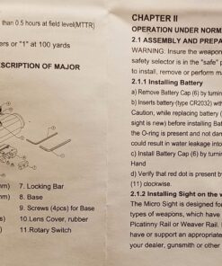 FieldSport Micro Red Dot Sight, Precision Red Dot Only No Green 73 81HIg5N4XyL 1