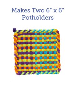 7" LOOPS, MAKES TWO POTHOLDERS - MULTI 11 81HKeX5XyJL