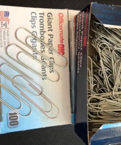 Officemate Giant Paper Clips, Pack of 10 Boxes of 100 Clips Each (1,000 Clips Total) (99914) 19 81HMeC2tZsL