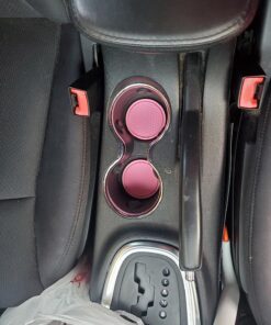 SINGARO Car Cup Coaster, 4PCS Universal Non-Slip Cup Holders Embedded in Ornaments Coaster, Car Interior Accessories, Pink 26 81HMtxUBjpL