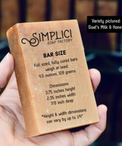 Simplici Goats Milk & Honey bar soap Value Bag (6 Bars) 8 81HMy04QyBL 1