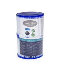 Bestway Lay-Z-Spa Filter Cartridge Size VI, 58323, 1 x Twin Pack (2 Filters) 10 81HNrt3VsXL