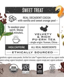 Alternative view of Numi Organic Chocolate Pu-erh Tea, 16 Tea Bags, Aged Yunnan Pu-erh Black Tea with Cocoa & Orange Peel (Packaging May Vary) 16 Count (Pack of 1)