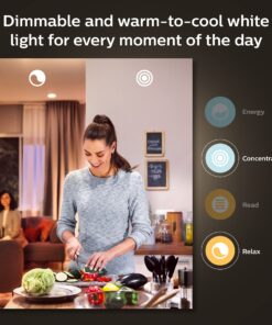Philips Hue Smart 60W A19 LED Bulb - White and Color Ambiance Color-Changing Light - 3 Pack - 800LM - E26 - Indoor - Control with Hue App - Works with Alexa, Google Assistant and Apple Homekit White & Color Ambiance 3 Count (Pack of 1) Base Lumen (60W) 31 81HQLhF3CCL