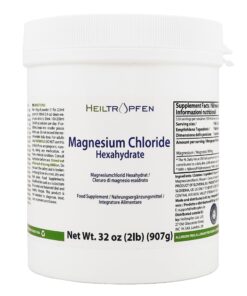 2 Pounds Magnesium Chloride Hexahydrate | Pharmaceutical Grade Ingredients | Crystal Powder | Pure Ph. EUR., BP, USP, 100% | Heiltropfen® Unflavored 2 Pound (Pack of 1) 9 81HQTxl38FL