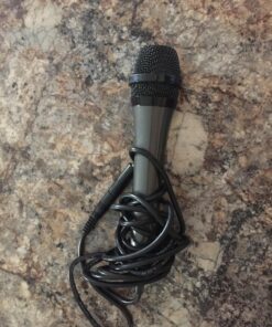 Singing Machine Wired Microphone for Karaoke, (Black) - Unidirectional Dynamic Vocal Microphone - Plug-In Microphone for Karaoke Machine, AMP, & Speaker - Mic for Singing, Public Speaking, & Parties 1 Black 25 81HRNhWLs3L