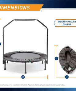 Marcy Trampoline Cardio Trainer with Handle ASG-40, Black 17 81HRQG81XDL