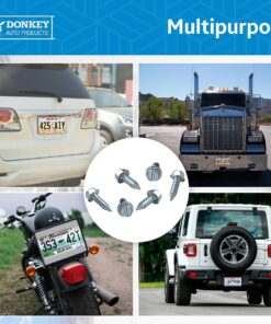 License Plate Screws - Number 14 x 0.75 inch Slotted Hex Head - American (100 per Box) 14 81HSLrFo5kL