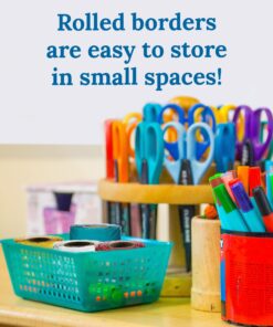 Carson Dellosa 36 Ft Scalloped Teal Bulletin Board Borders, Classroom Borders for Bulletin Board, White Board, Cork Board, Locker, and Classroom Décor, Bulletin Board Trim 13 81HSh8THxqL