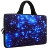 iColor Starry Ultra-Portable Neoprene Carrying Protective Case Sleeve Briefcase Pouch Bag Tote with Handle Fits 11.6 12 12.1 12.2 Inch Netbook/Laptop (IHB12-003) 11.6" ~ 12.1" IHB12-03 82 81HSzVsT6xS