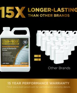 Stain Proof Premium Impregnating Sealer - 1 Quart, Protects Against Stains, Water Damage & Dissolved Salts, Sealer for Granite, Marble, Tile & Stone; for Indoor & Outdoor Application 17 81HTPckd8qL