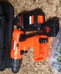 BLACK+DECKER 20V MAX Drill & Home Tool Kit, 34 Piece (BDCD120VA) , Orange Drill & Home Tool Kit Only 17 81HVLUgYt0L