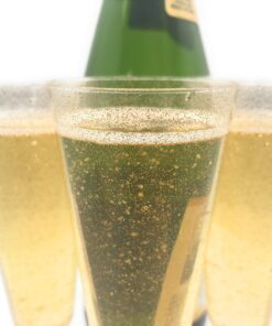 Oojami 140 pc Plastic Classicware Glass Like Champagne Wedding Parties Toasting Flutes Party Cocktail Cups (Gold Glitter) Gold Glitter 18 81HVMs1gdPL