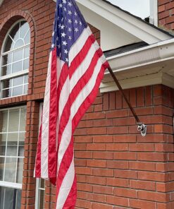 Flag Holder, Flag Bracket, Heavy Duty House Flag Pole Holder Bracket, Aluminum Mount - Stainless Steel Hardware - Strong and Rust Proof - 1" Inner Diameter (Silver-1Pack) Silver-1Pack 25 81HXaohOurL