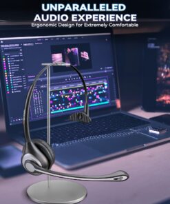 Wantek Corded Telephone Headset Mono w/Noise Canceling Mic for Avaya Aastra Allworx Adtran Alcatel Lucent AltiGen Comdial Digium Gigaset InterTel Mitel Plantronics MiVoice Landline Deskphones(F600S1) Monaural F600S1 17 81HY4I8L10L