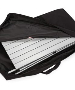 Camco Olympian Deluxe Portable Grill Table | Provides Plenty of Room for Grilling Gear | Ideal for Picnics, Camping, Boating, Tailgating, and Backyard BBQs | (57293) Silver Camping Grill Table 38 81HYQWILQzL