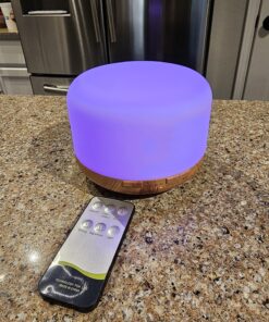 YIKUBEE Diffuser, Essential Oil Diffuser, 500ml Humidifier, Diffusers for Home, Aromatherapy Diffuser with Remote Control, Diffusers for Essential Oils Large Room Yellow-no Oil 35 81HYzXQVDWL