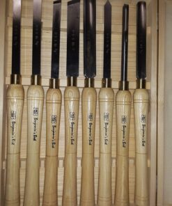 PSI Woodworking LCHSS8 Wood Lathe 8pc HSS Chisel Set 48 81HZ8GB1XTL
