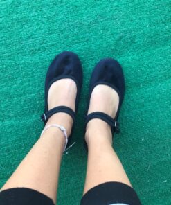 Shoes 18 Women's Foldable Portable Travel Ballet Flat Shoes w/Matching Carrying Case 7 118 Black Micro Suede 5 81HZGOGqChL