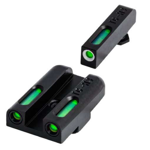 TRUGLO TFX Handgun Sight | Durable Shock-Resistant Compact Brightly Glowing Tritium & Fiber-Optic Xtreme Day/Night Sight for Handguns Glock 42/43