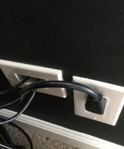 Bryant Electric RR1512W 2-Gang Recessed TV Connection Outlet Plate with 15 Amp 125V Tamper-Resistant Duplex Receptacle with One Pass-Thru Opening, White 1-Pass-Thru Opening 31 81HZOhaBpiL