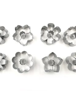 Alternative view of JOKUMO Flower Blossom Cookie Cutters Set – 8 PC High Grade 430 Stainless Steel – A Truly Unique set for Flower Lovers