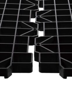 USA SEALING Attic Dek Flooring Storage System, Walking Deck Pallet Boards for Attic, Easy Installation Floor System for Garage, Roof and More, 4 Panels Included - Black 4pk - Universal 19 81HZp6nGODL