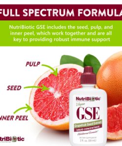 NutriBiotic – GSE, 2 Oz Liquid | The Original Grapefruit Seed Extract Premium Concentrate with Bioflavonoids | Potent Immune & Overall Health Support | Vegan, Gluten Free, Non-GMO 15 81HaeCztw0L