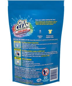 OxiClean Color Boost Color Brightener plus Stain Remover Power Paks, 18 Count 18 Count (Pack of 1) 10 81Hbst DCSL
