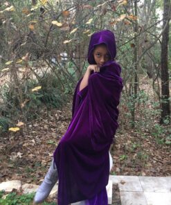 VGLOOK Unisex Adults Hooded Cloak Velvet Cape for Halloween Cosplay Costumes Large Purple 33 81HbvgXrTBL