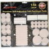 Furniture Pads - Anti Skid Self Adhesive Scratch Protectors for Carpets, Tiles, Laminates and Hardwood Floors - Set of 144 Various Size Cover Pieces (Beige) Contains Silicone Bumper Pads for Walls 40 81HcmxqUfgL