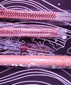 Senwosa 26” Pizza Oven Brush with Stone Scraper - Stainless Steel Bristles, Long Handle, Heat-Resistant - Compatible with Ooni Ovens - Includes Spare Head 62 81Hf9kbq BL