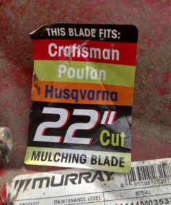 Maxpower 331731B Mulching Blade for 22 Inch Cut Poulan/Husqvarna/Craftsman Replaces 141114, 157101, 406713, 406713X431, 532141114, 532406713, Original Version 19 81HgmAMvwL