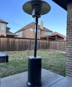 EAST OAK 50,000 BTU Patio Heater with Sand Box, Table Design, Double-Layer Stainless Steel Burner, Wheels, Triple Protection System, Outdoor Heater for Home and Residential, 2023 Upgrade, Black 45 81Hgu3oZu6L