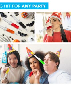 Party Essentials 1.5 Ounce Shot/Gelatin Syringe Injectors with Caps, 24-Count, Clear 9 81Hh1bLgb2L